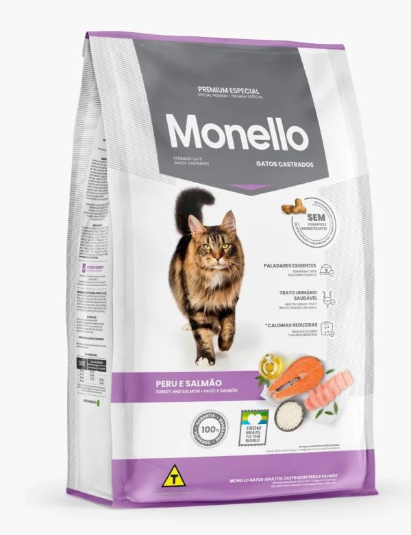 monello adult cat sterilized turkey and salamon flavor 1kg 405752